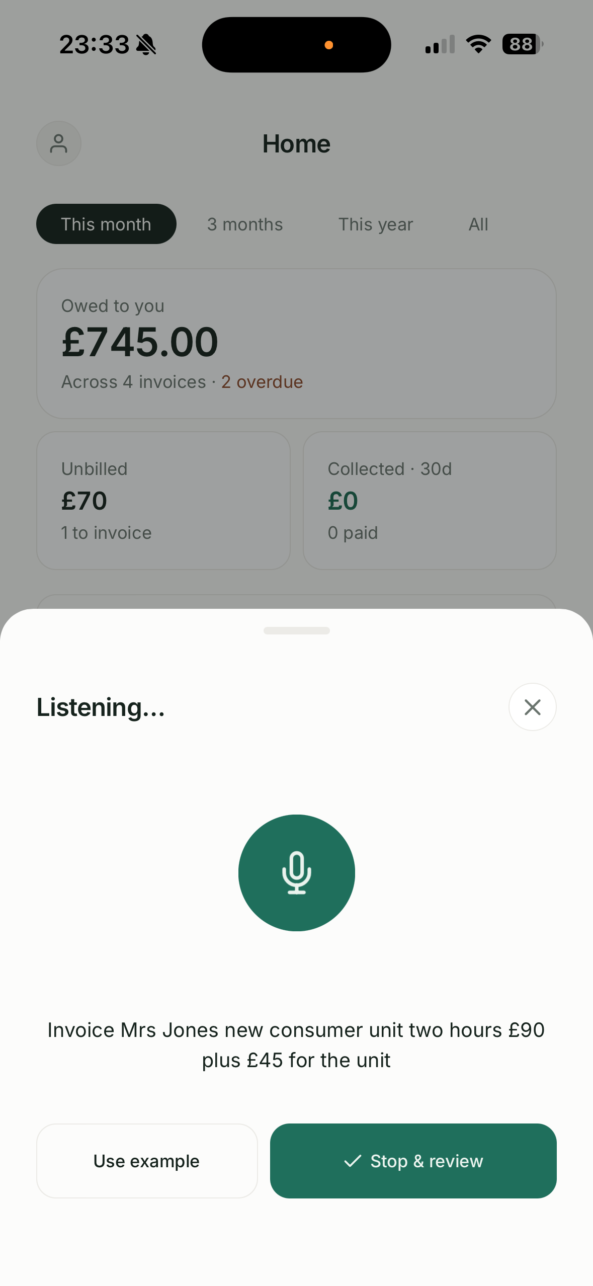 Listening — speaking the job